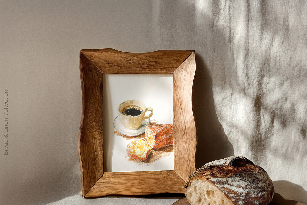 Bread & Linen – Card & Frame Mockups, a Household Mockup by NikiArts (Photo 4 of 12)