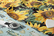 Sunflower rustic watercolor flowers, an Illustration by Depiano (Thumbnail 8 of 10)