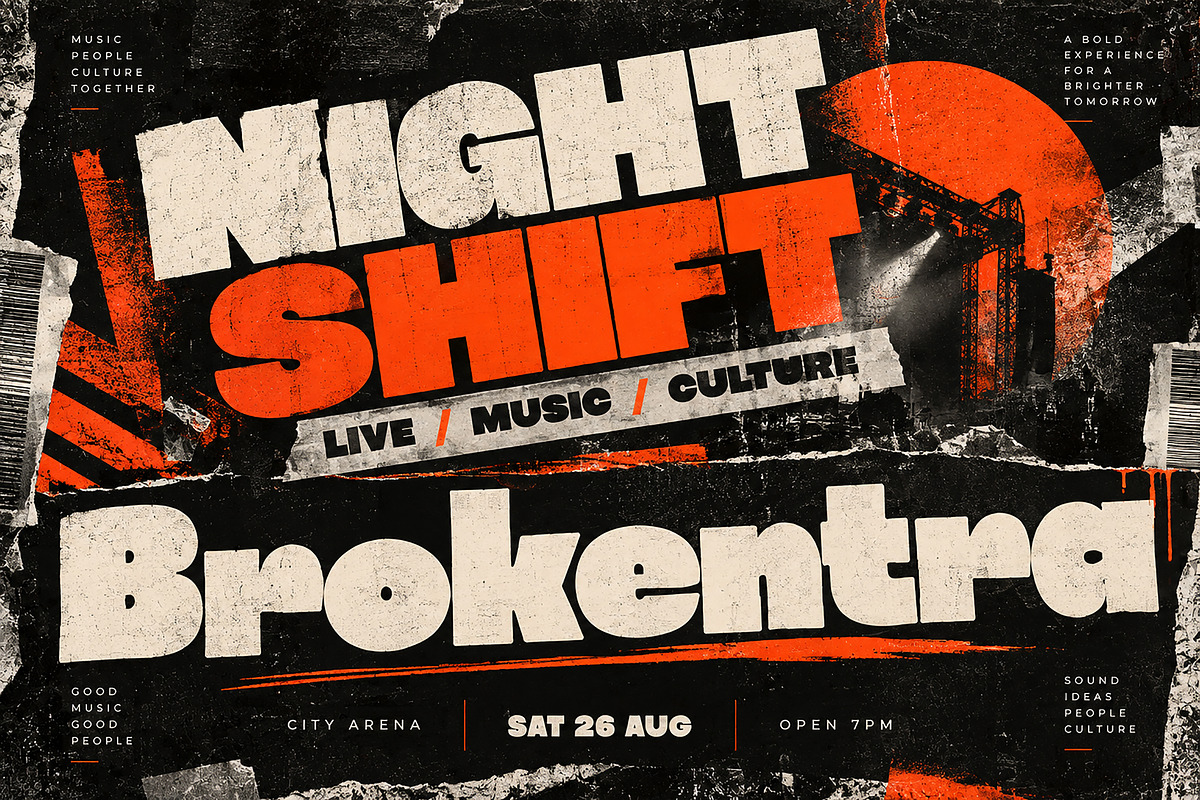 Brokentra, a Sans Serif Font by Wow Magic (Photo 5 of 5)