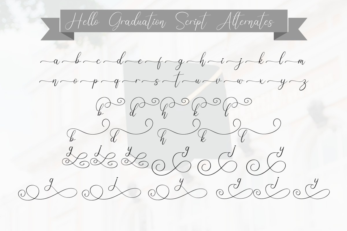 Hello Graduation | Font Duo, a Script Font by Rissyletter Studio (Photo 11 of 15)