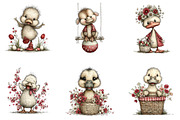 Cute Easter Ducks Clipart, an Illustration by CreationArt (Thumbnail 4 of 7)