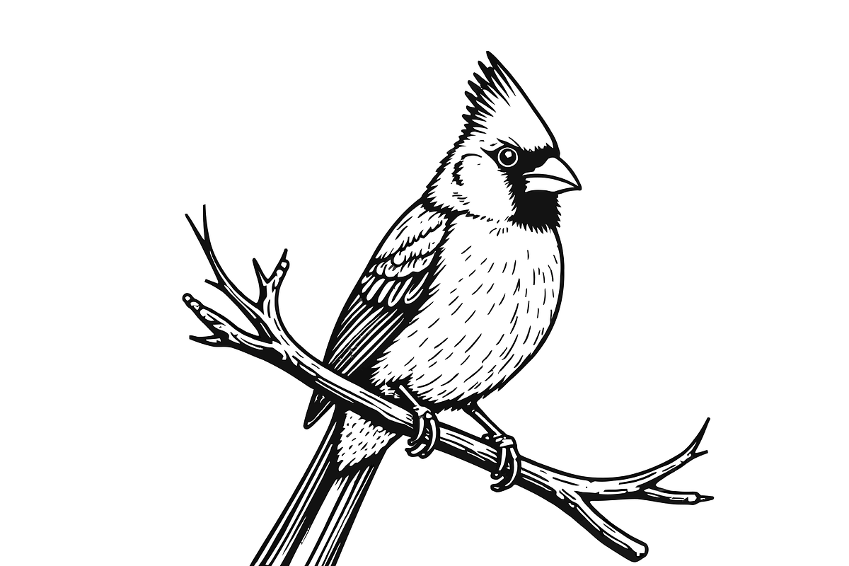 Elegant Cardinal Illustration, a Food Illustration by CarWrap design (Photo 3 of 3)