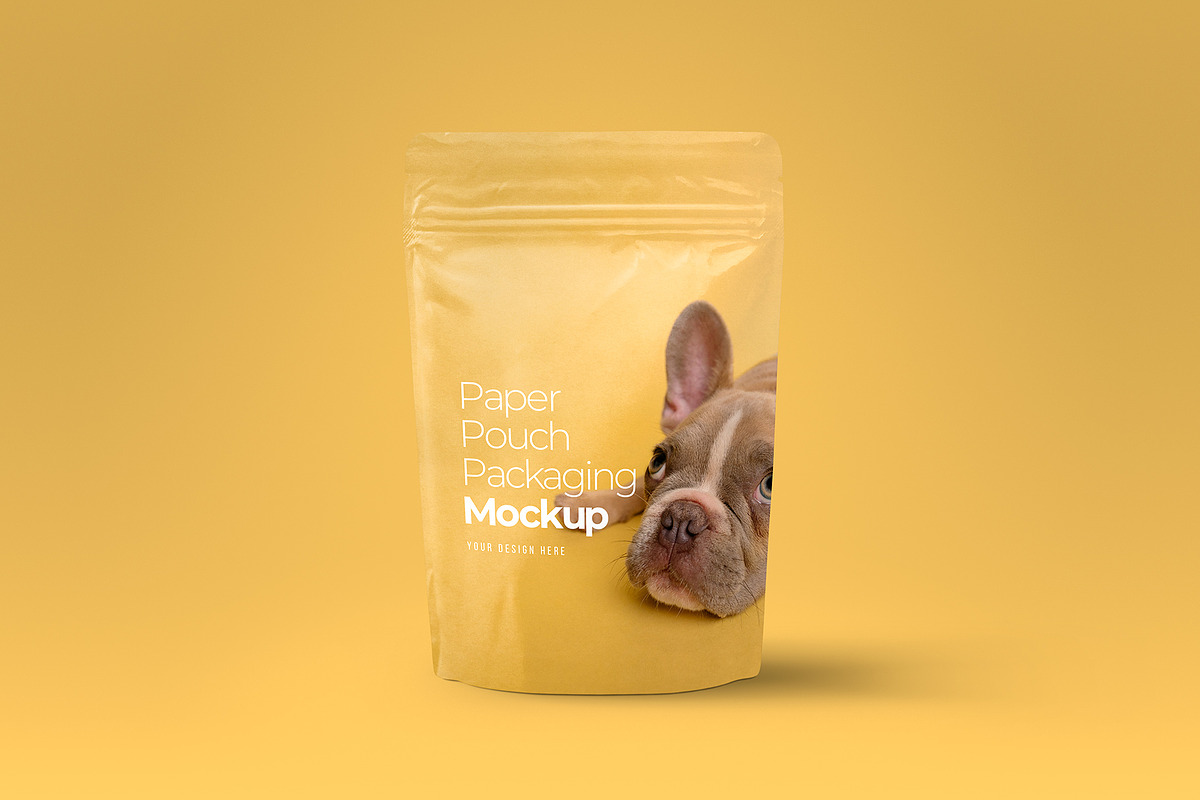 Paper Pouch Packaging Mockup, a Packaging Mockup by Aurora Graphics (Photo 2 of 5)