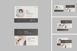 A5 Landscape Flyer Mockup