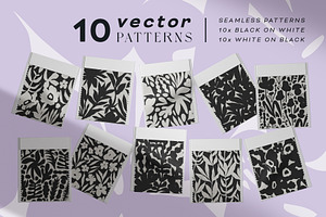 Abstract Botanic Vector Collection