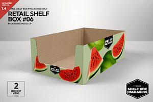 Retail Shelf Box 06 Packaging Mockup