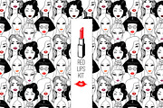 Red lips kit, a Person Illustration by AnastasiaFears (Thumbnail 1 of 4)