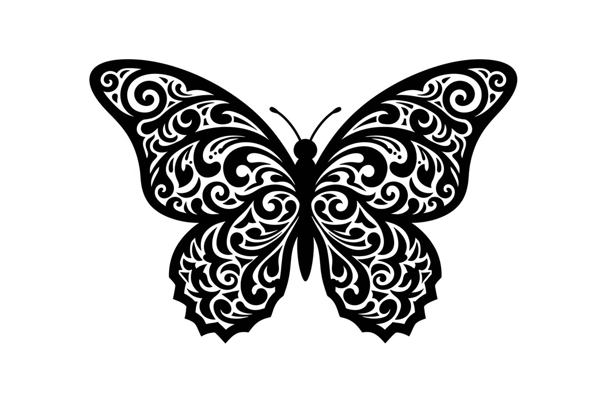 Butterfly Floral Vintage Frame Bundl, an Illustration by Creativeshirt (Photo 44 of 51)