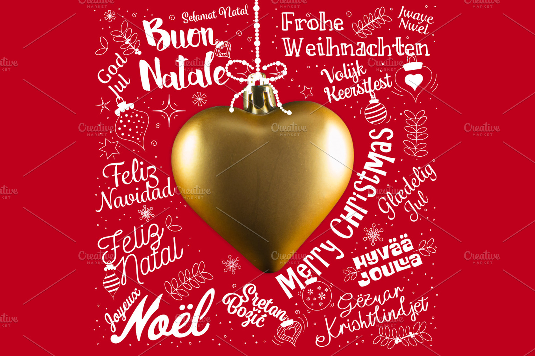 Merry christmas from world featuring calligraphic, calligraphy, and card, a Holiday Photo by MM Studio
