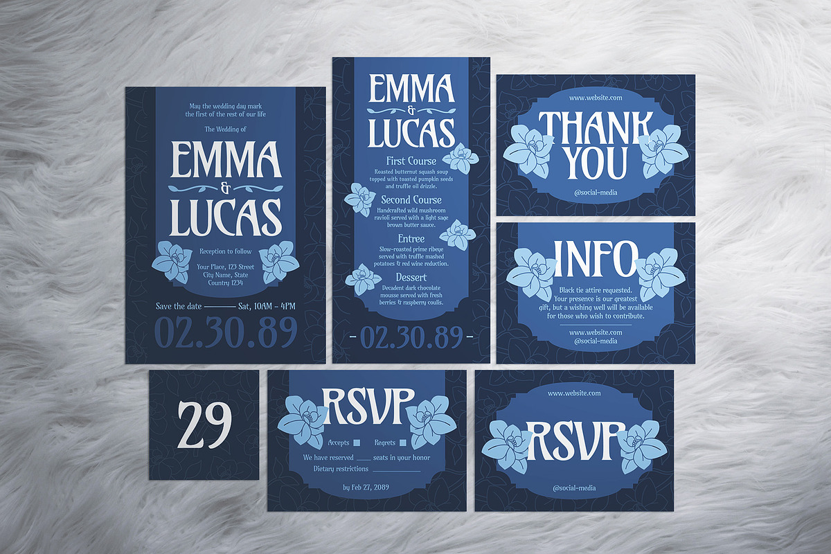 Illustrative Wedding Invitation, an Invitation Template by The Good Store (Photo 1 of 4)