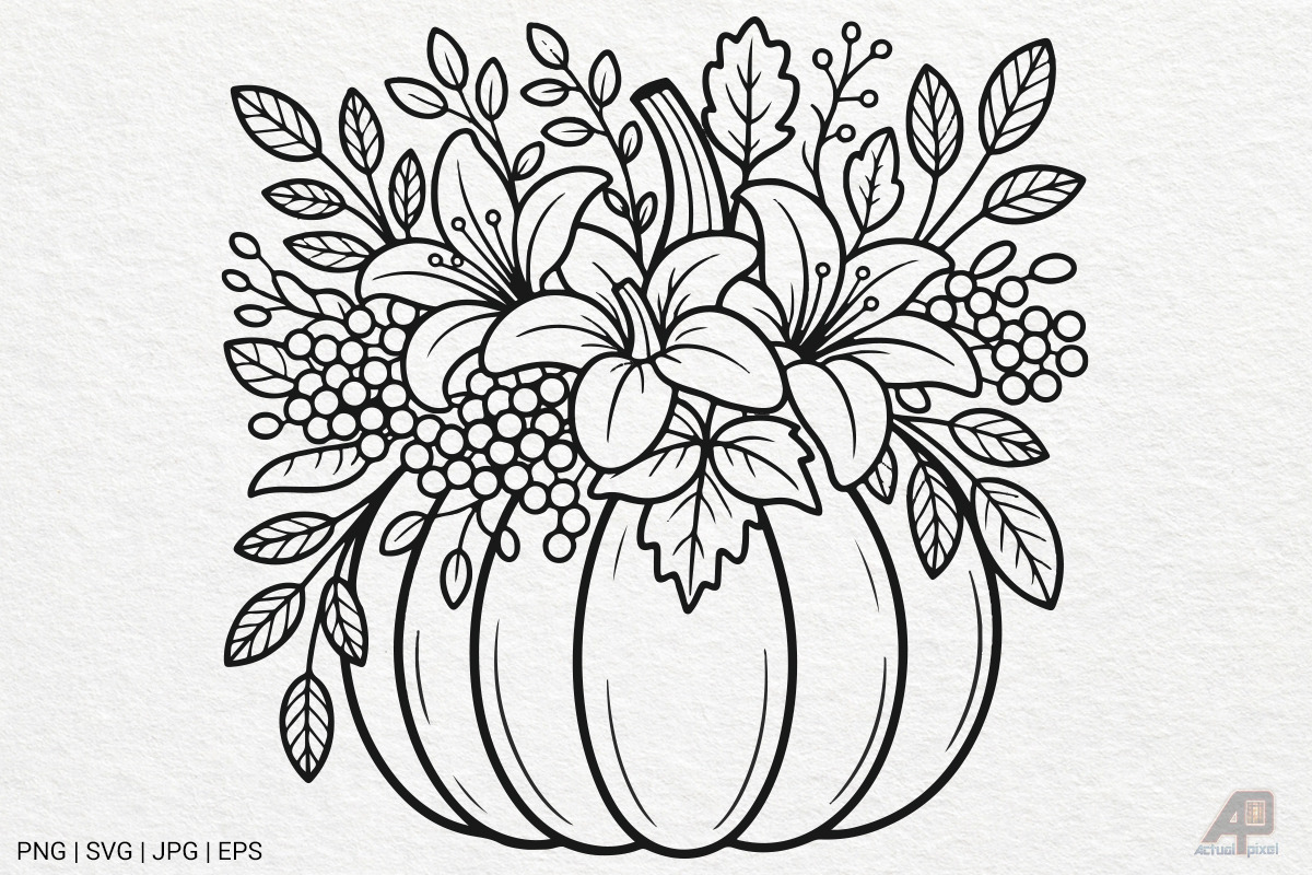 Pumpkin Fall Autumn SVG PNG Bundle, a Photo by Actual Pixel (Photo 7 of 19)