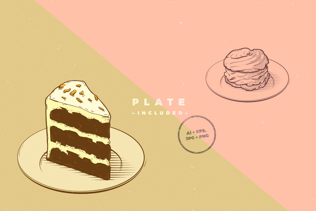 Vintage cakes collection, a Texture Illustration by blauananas (Photo 13 of 15)