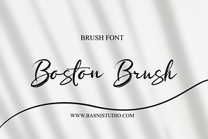 Boston Brush Brush Font