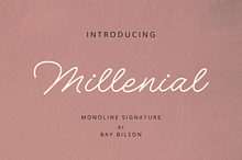 Millenial Monoline Font