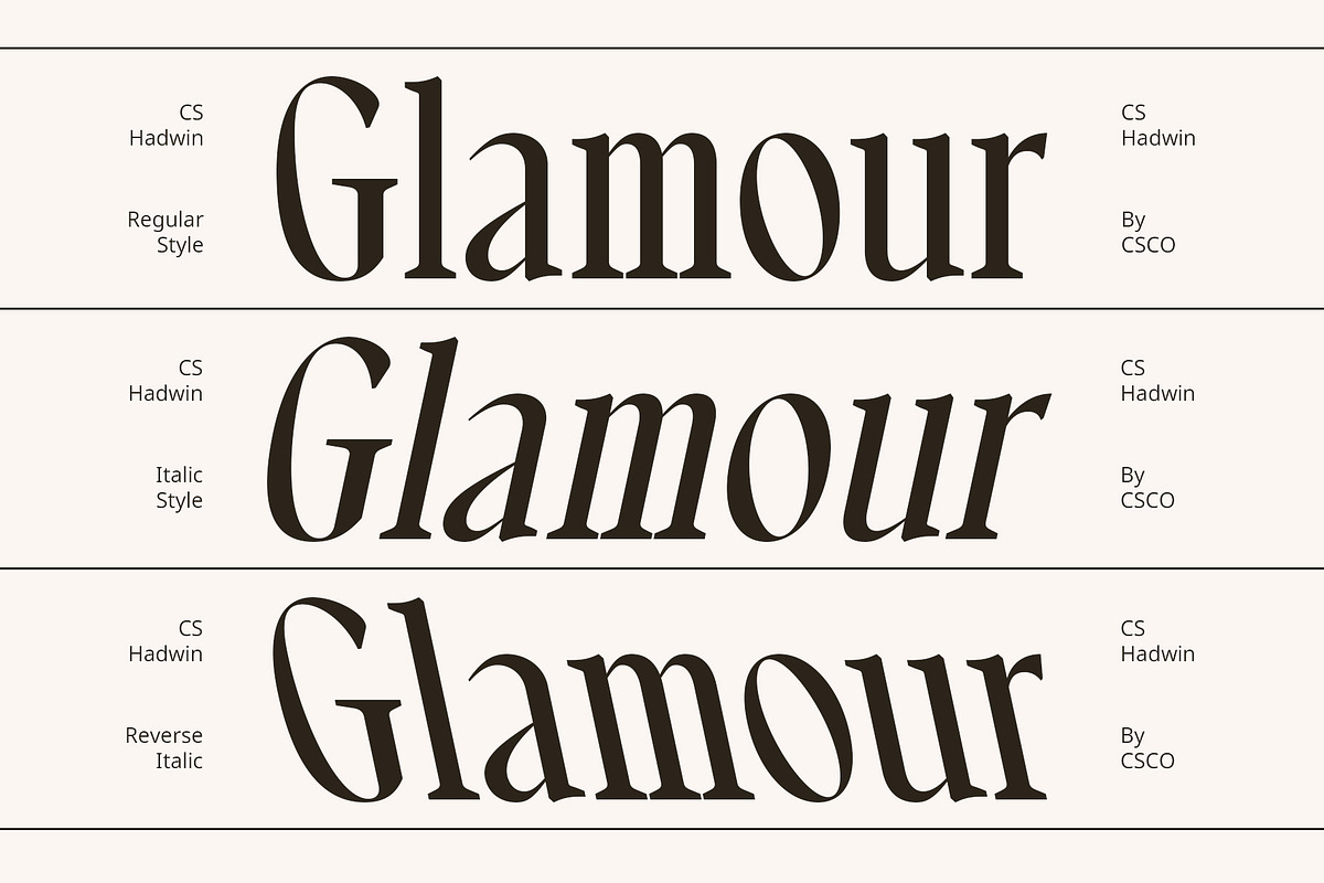 CS Hadwin – Classic Font, a Serif Font by Craft Supply Co. (Photo 2 of 8)