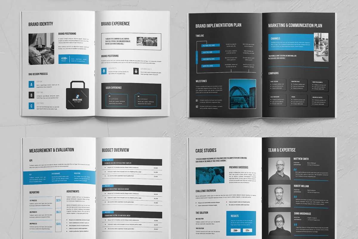 Brand Proposal Template Layout, a Brochure Template by ContestDesign (Photo 3 of 3)