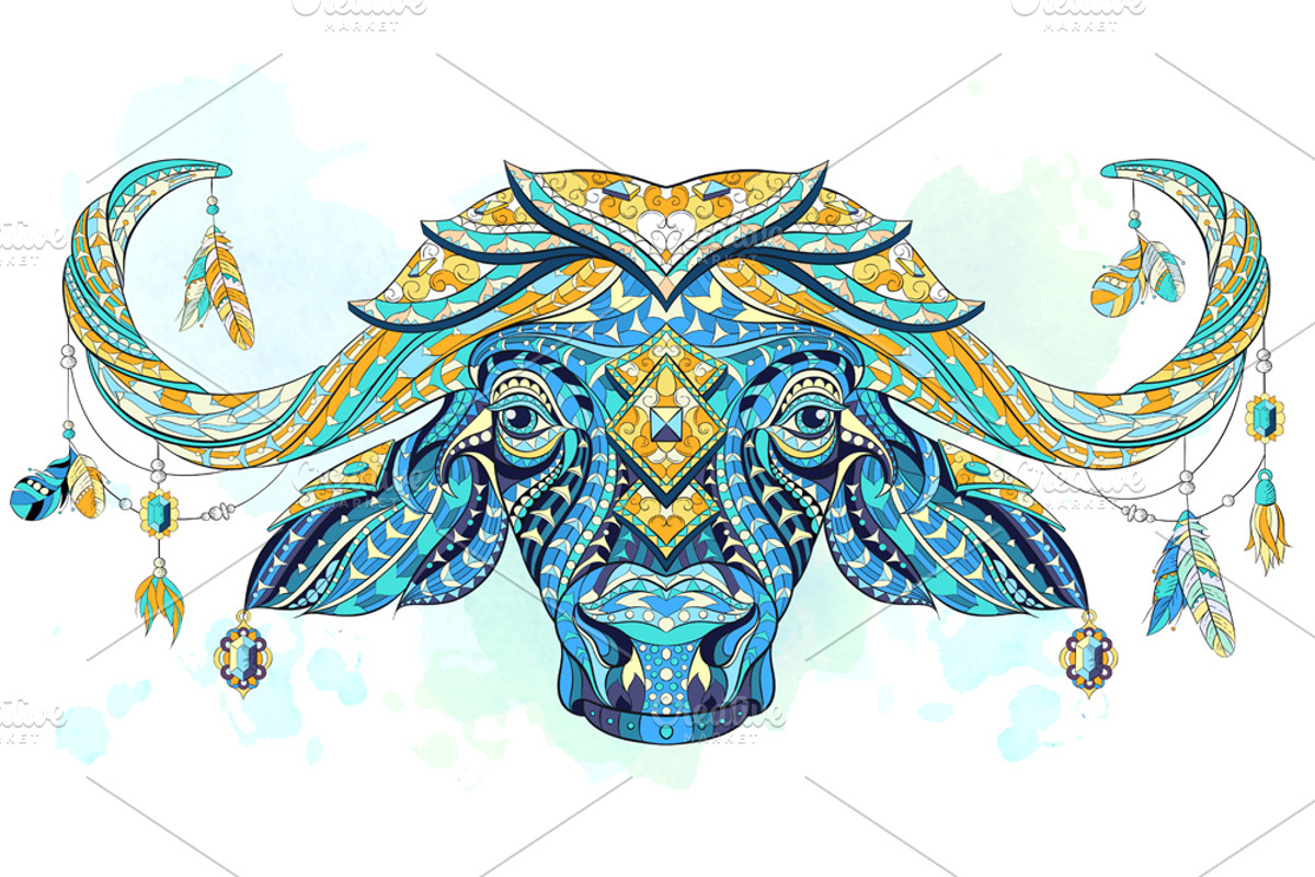 Ethnic Collection: Buffalo, an Animal Illustration by ArtoJoy (Photo 2 of 5)