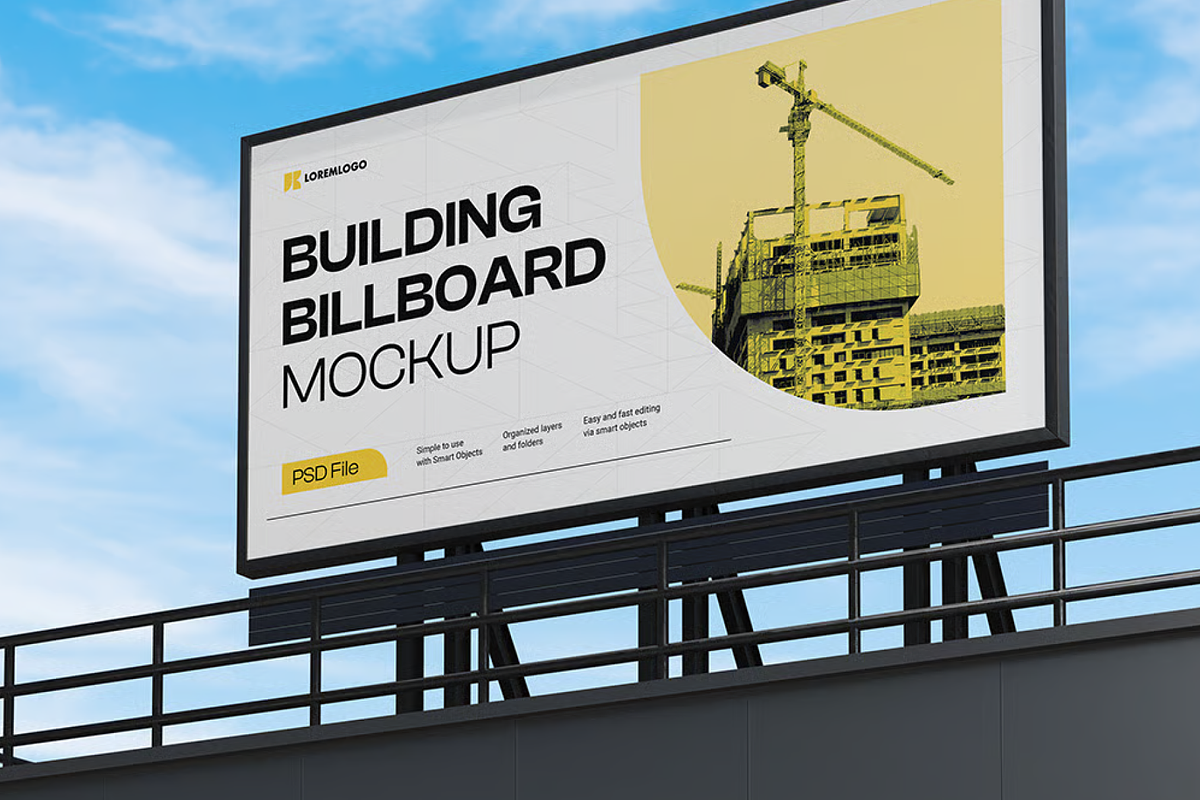 Billboard Mockup - Building Front, a Mockup by graphicsauce (Photo 4 of 4)