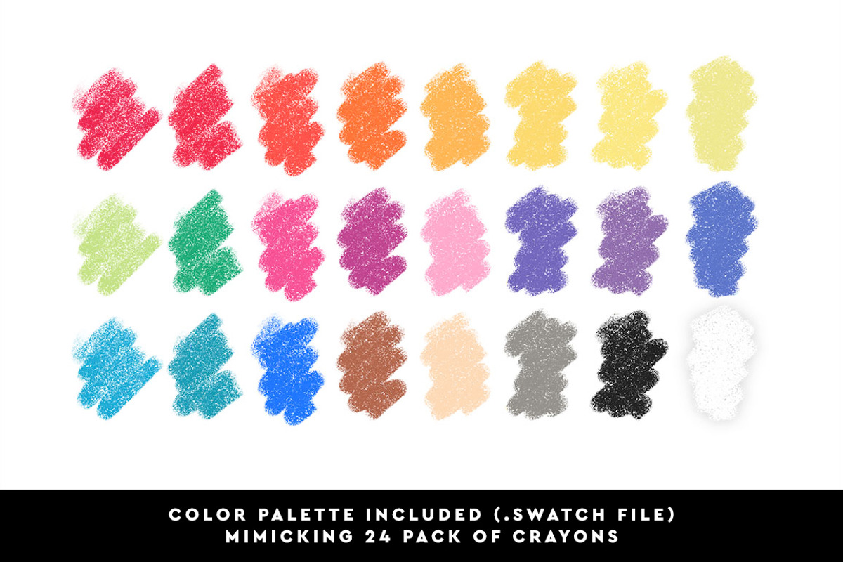 Crayon Procreate Brushes, a Brush Add-On by Hewitt Avenue (Photo 5 of 6)