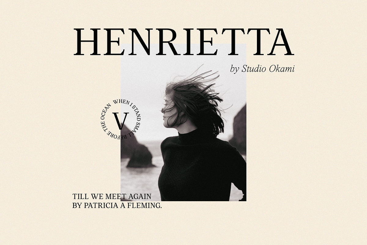 Henrietta Font (Fonts Pairing - Dou), a Serif Font by Studio Okami (Photo 2 of 10)