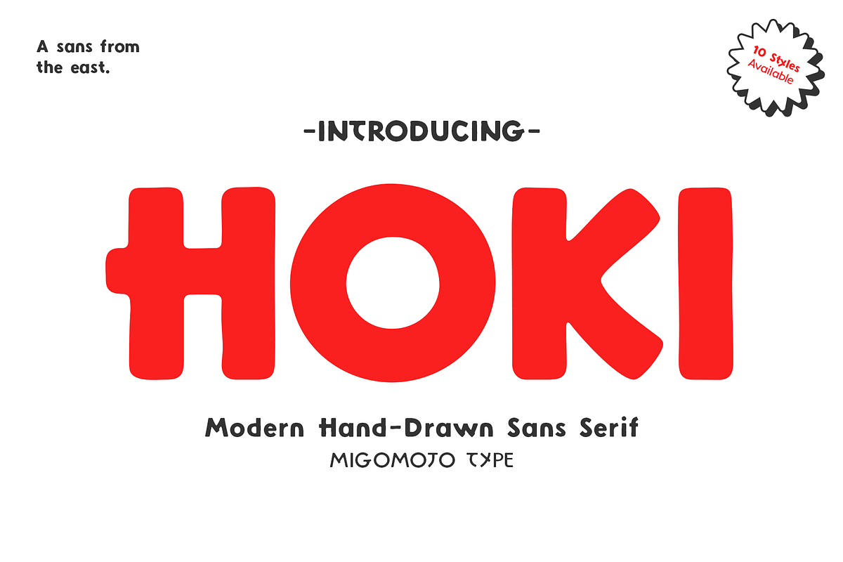 Hoki Font Family, a Sans Serif Font by Migomojo Type House (Photo 1 of 12)