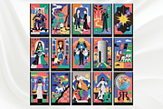 80s Retro Tarot Cards Deck, an Object Illustration by Mugio (Thumbnail 2 of 6)
