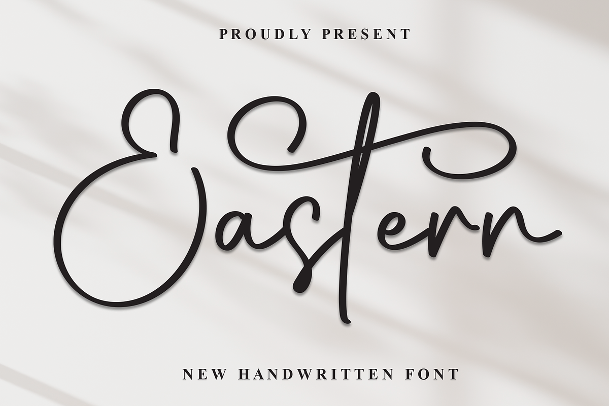 Eastern | Script Font, a Handwritten Font by Scratchones (Photo 1 of 9)