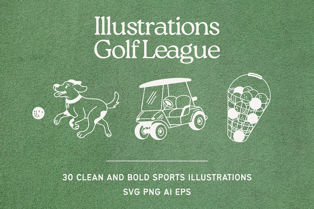 Golf Icon Set, a Sport Illustration by Veyla (Photo 1 of 9)