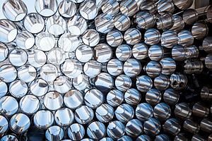 Texture of metal pipes, an Arts & Entertainment Photo by Photostock
