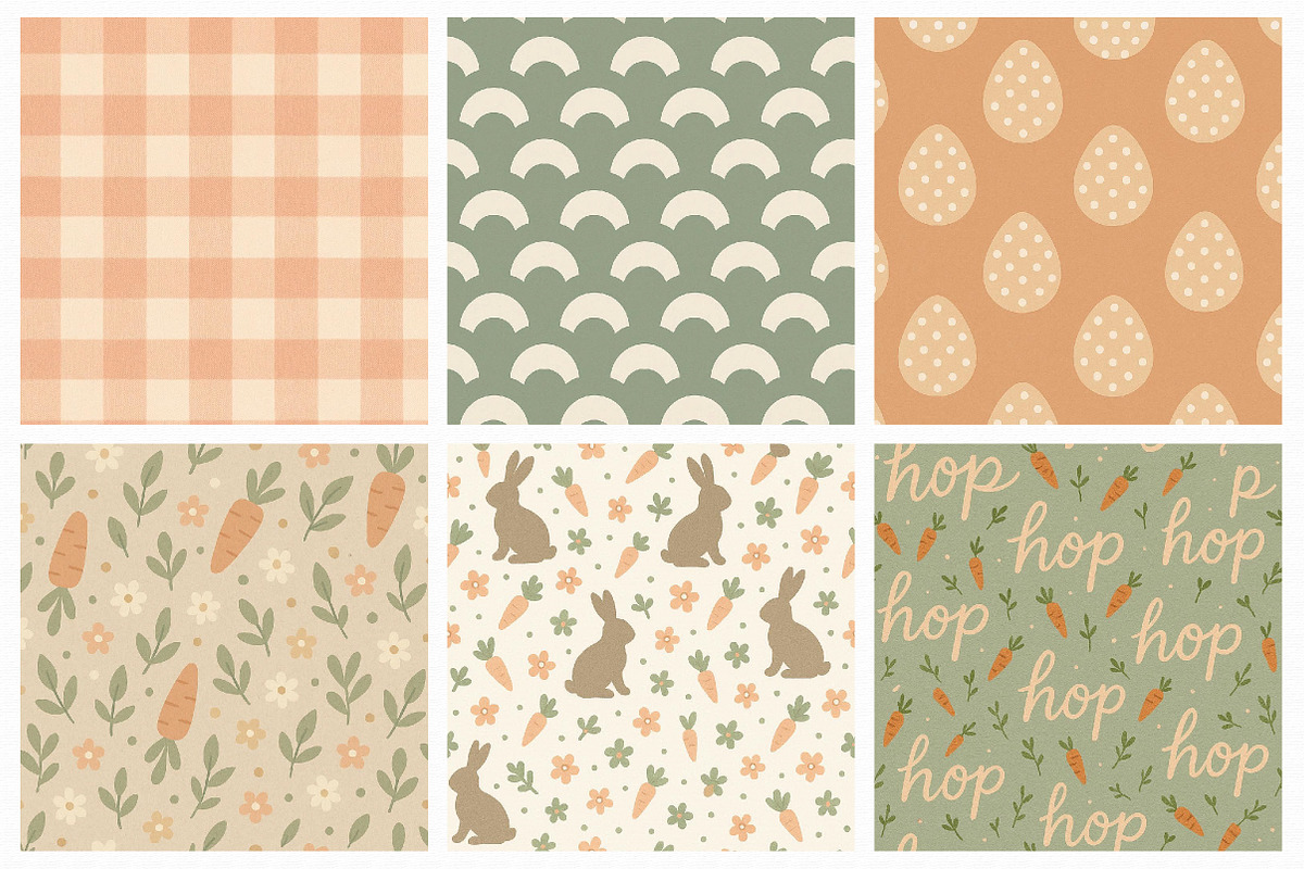Easter Seamless Digital Papers, an Illustration by Libby Wishes (Photo 4 of 4)