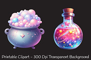 Pastel Witch Halloween Clipart, an Illustration by RobertsArt (Thumbnail 3 of 7)