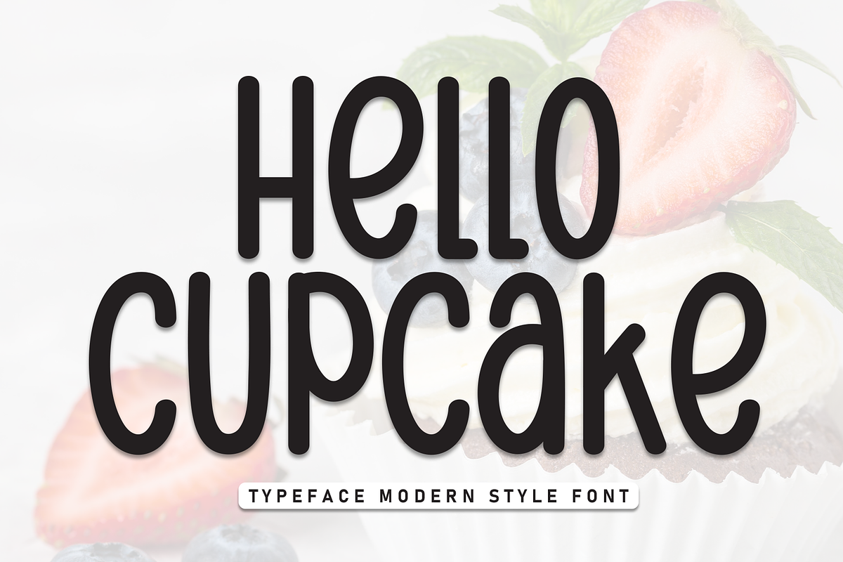 Hello Cupcake | Script Font, a Script Font by Scratchones (Photo 1 of 8)