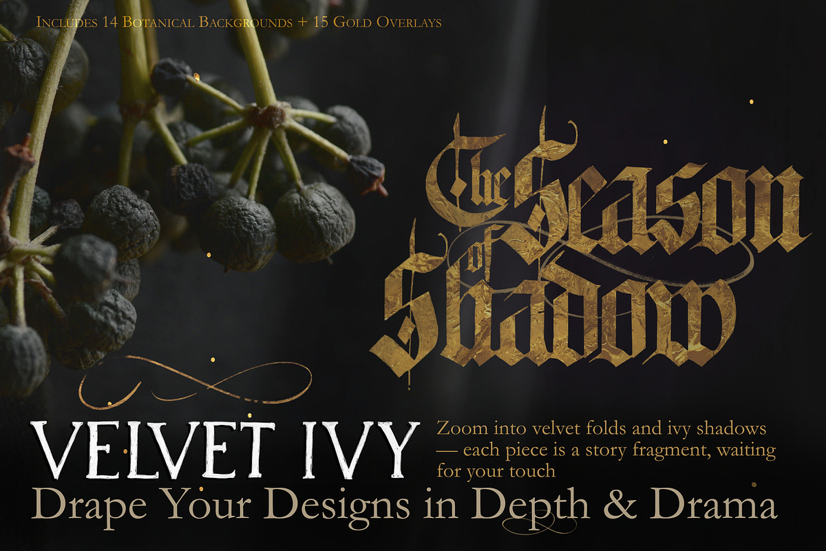 Velvet Ivy – Botanical Backgrounds |, a Background Graphic by Aga Silva (Photo 7 of 9)