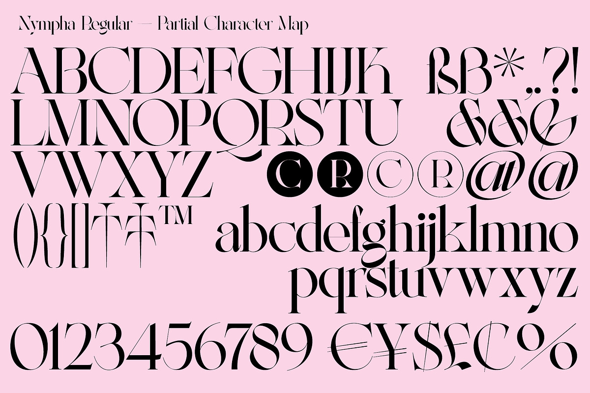 Nympha Luxurious Font, a Font by Lacre Type Foundry (Photo 15 of 22)