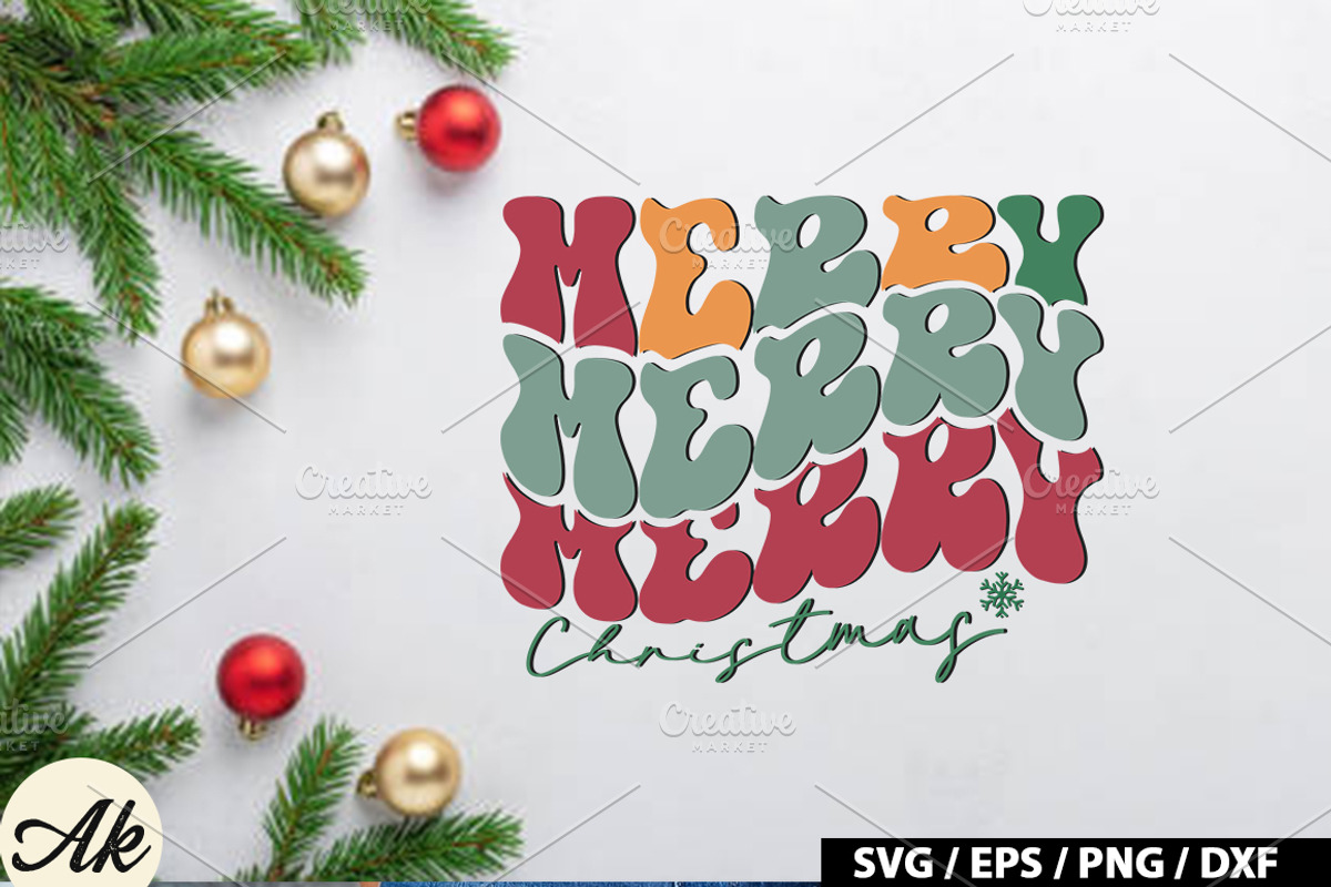 Retro Christmas SVG Bundle, a Graphic by akazaddesign (Photo 5 of 13)