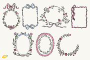 Spring Frames PNG Clipart Bundle, a Decorative Illustration by LemonDesign (Thumbnail 2 of 3)