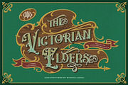 The Victorian Elders, a Serif Font by Burntilldead (Thumbnail 1 of 11)