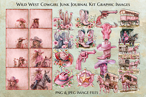 Wild West Cowgirl Junk Journal Kit