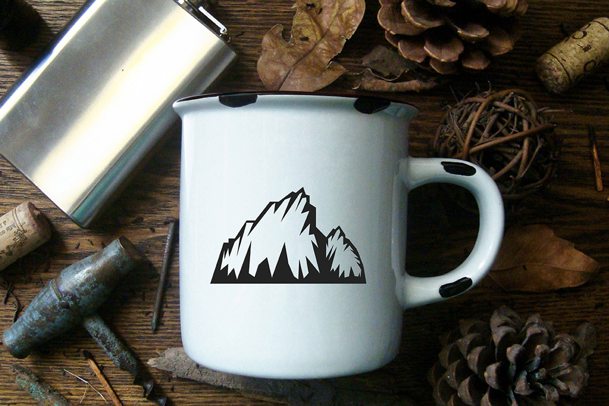24 vintage mountain shapes, an Object Graphic by AkimD (Photo 6 of 6)