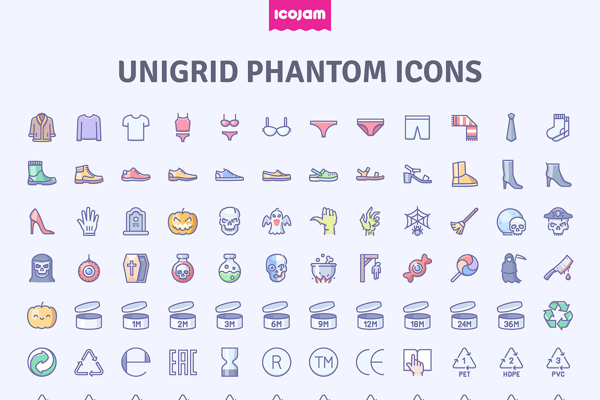 3552 Unigrid Phantom icons, an Icon by Icojam store (Photo 13 of 14)