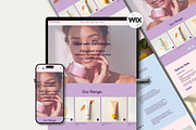 Wix Skincare & Wellness Website, a Wix Template by Sky Dore Design (Thumbnail 1 of 11)