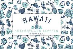 Hawaiian Graphics Set