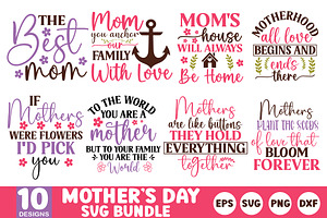 Mothers Day SVG Bundle