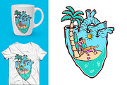 25 in 1 Bundle - Beach & Mountain, a Seasonal Illustration by gunaonedesign (Thumbnail 5 of 21)