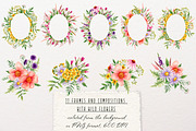 Wild flowers watercolor clipart, an Illustration by a_ptichkina (Thumbnail 7 of 7)