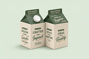 Milk Packaging Mockup, a Packaging Mockup by Custom.scene (Thumbnail 2 of 3)