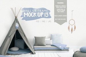 Kids Room Wall/Frame Mock Up 13