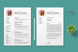 Resume Template Design Layout, a Resume Template by MightyDesign