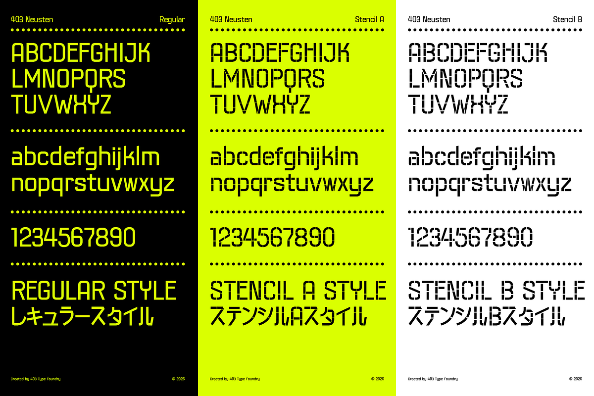 403 Neusten, a Sans Serif Font by 403 Type Foundry (Photo 8 of 16)