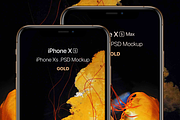 iPhone Xs & Xs Max PSD Mockups, an iPhone Mockup by CreativesCastle (Thumbnail 4 of 7)